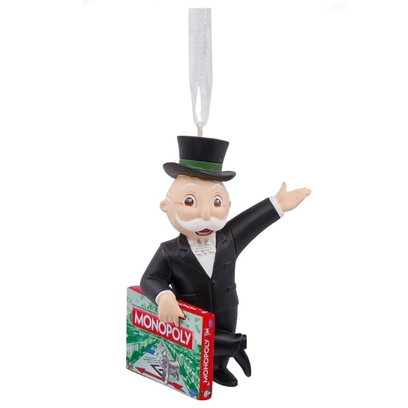 Hallmark Hasbro Rich Uncle Pennybags Monopoly Game Christmas Ornament - Picture 2 of 7